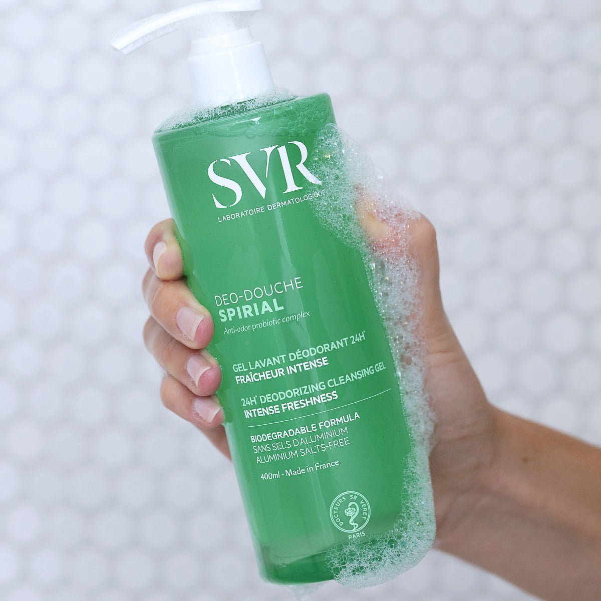 1.3-Spirial-Deo-Douche-1014737-SVR-Deodorantregulateurdetranspirationetdefraicheur-1.jpg SVR SPIRIAL Déo-Douche Transpiration normale à excessive 400ML – Image 1
