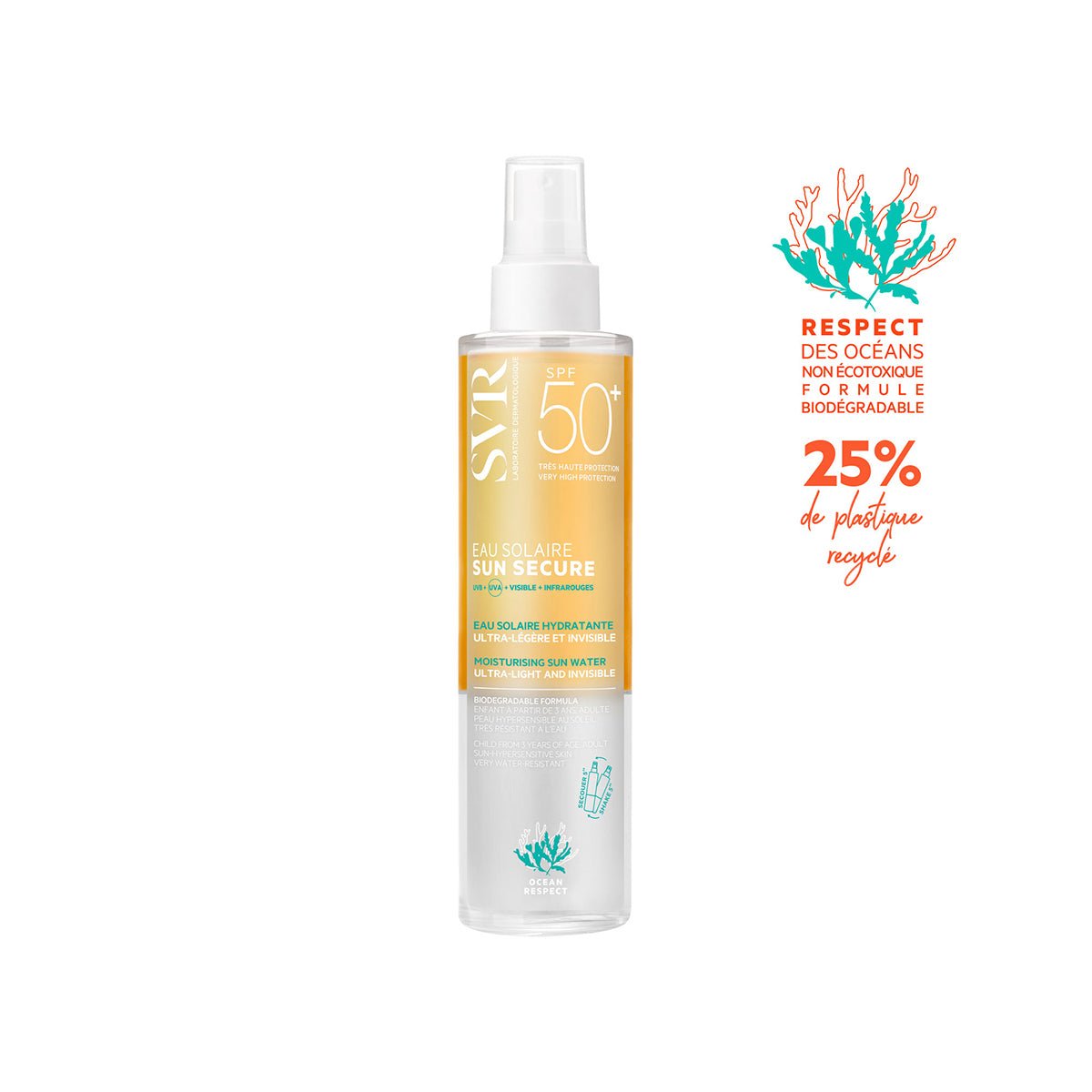 1.7-SunSecure-EauSolaireSPF50_-1029I16-SVR-Spraylegeretrafraichissant-1.jpg SVR SUN SECURE Eau Solaire SPF50+ 200ml – Image 1