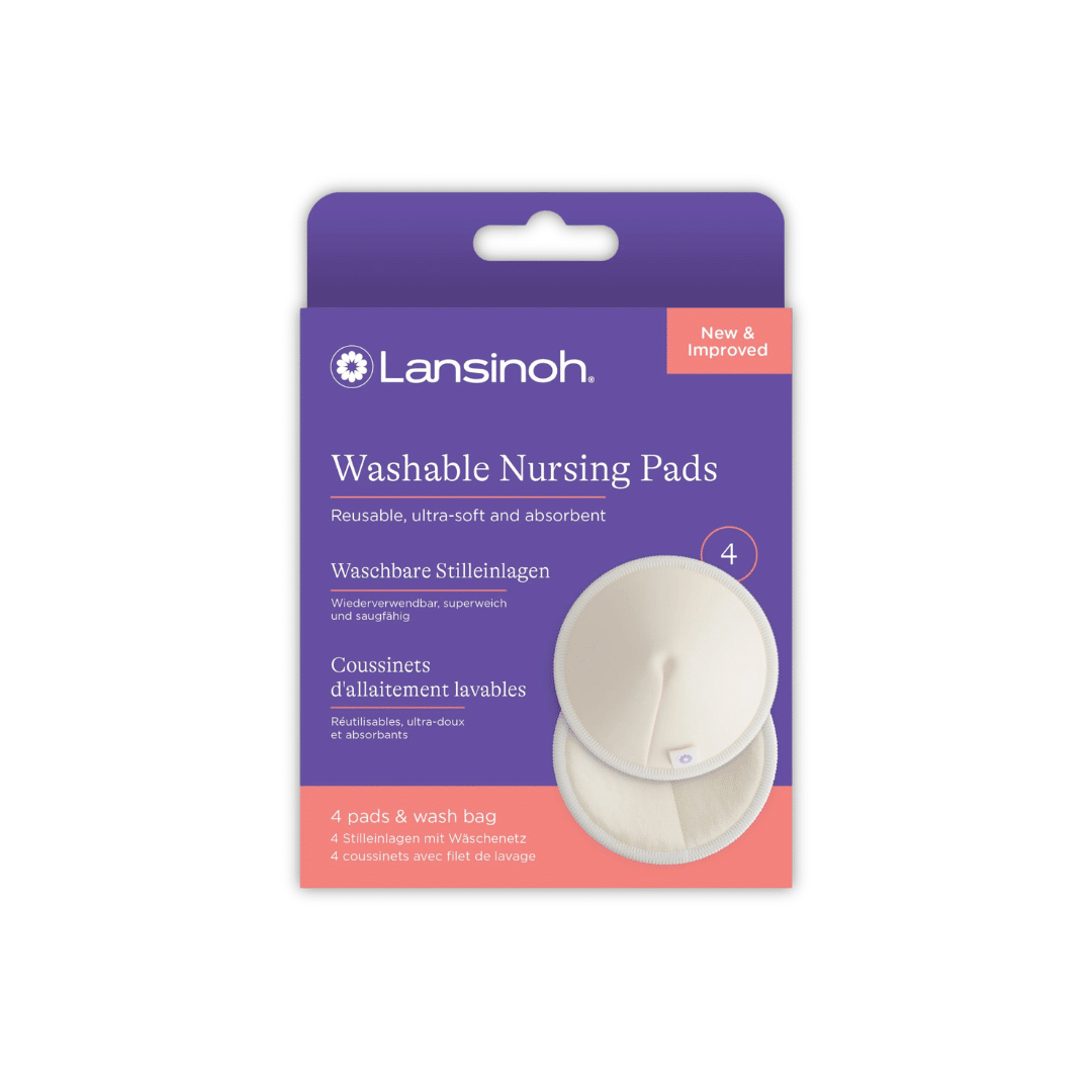 1.png Lansinoh Coussinets d'Allaitement Lavables 4U – Image 1