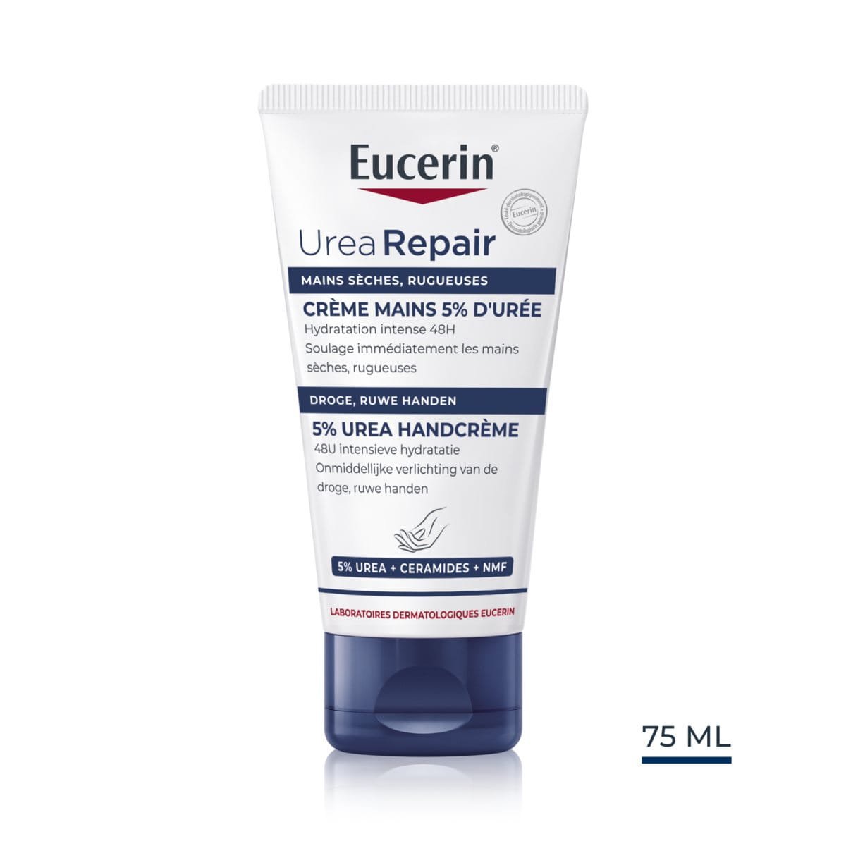 4a32935284c743c5851c59ddbeb91431-screen-1.jpg EUCERIN UreaRepair Crème Mains 5% d'Urée 75ML – Image 1