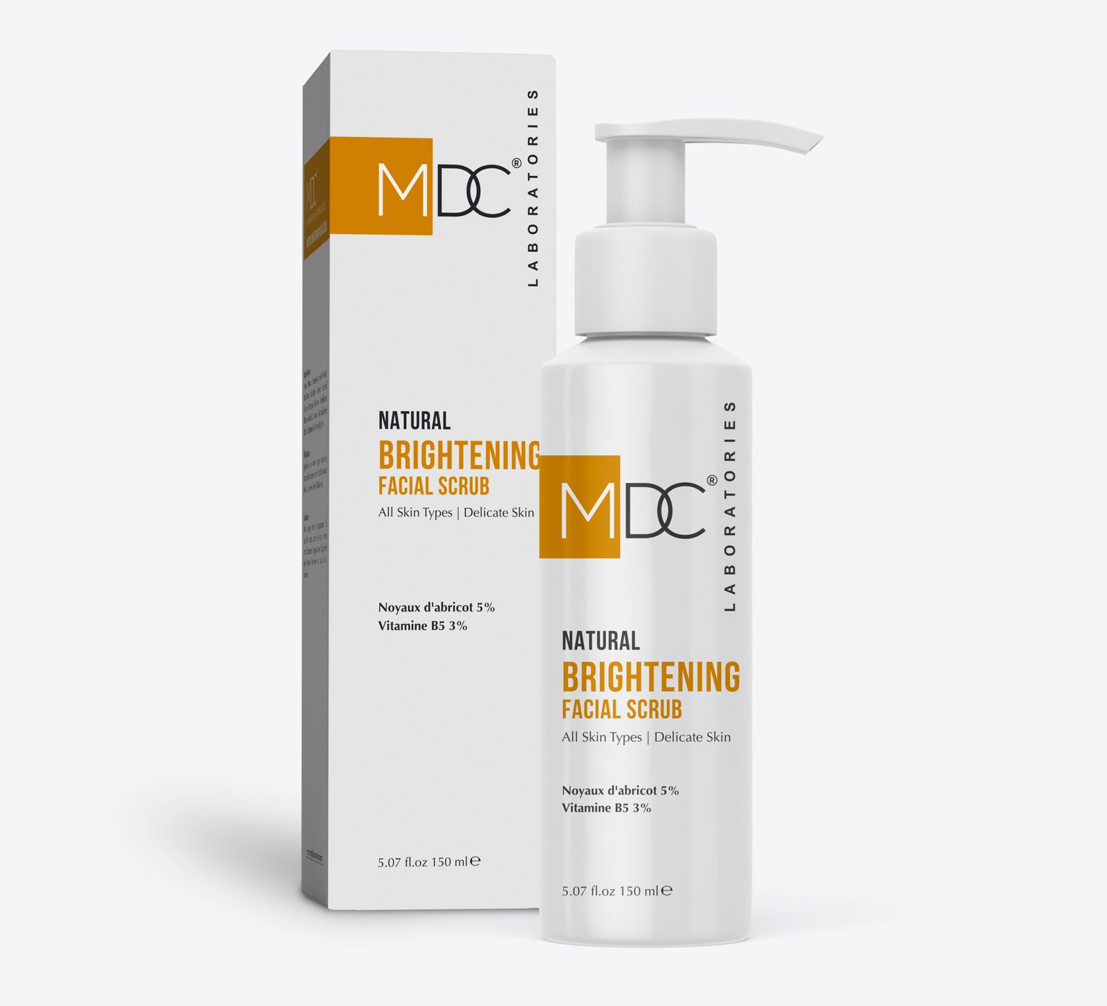 Brightening Facial Scrub MDC Natural Gommage visage eclaircissant 150mL – Image 1