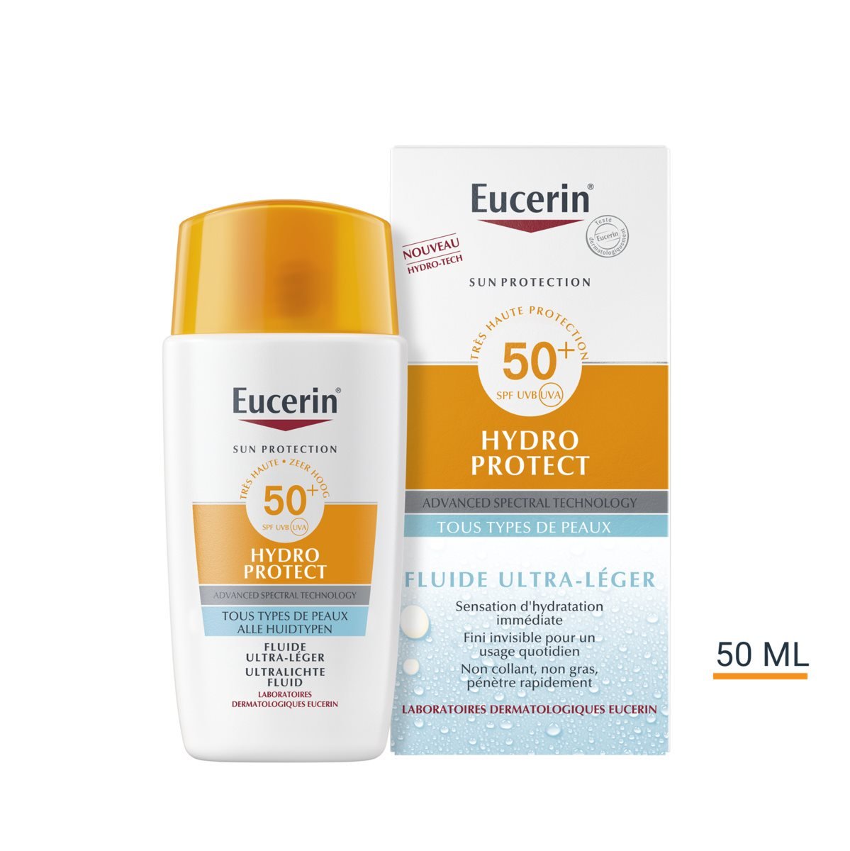 ec9c9278ae3a4db19ce58fe0c3da94ec-screen-1.jpg EUCERIN SUN HYDRO PROTECT Fluide Ultra-Léger SPF50+ – Image 1