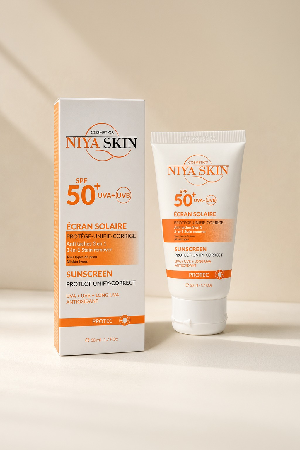 eccf600c-8815-44dd-a29d-4dd04c341f79 NIYASKIN Crème Solaire Anti-Tache SPF 50+ 50ML – Image 1