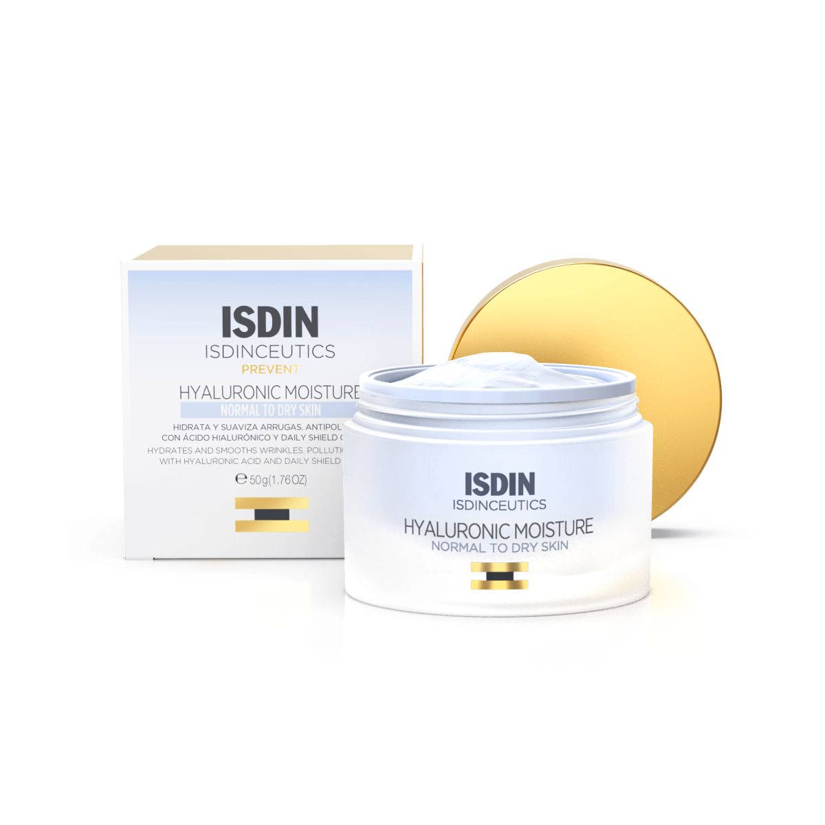es_thumbnails_hyaluronic_moisture_normaltodry_render_01-1.png ISDIN Isdinceutics Hyaluronic Moisture Peaux Normales à Sèches – Image 1