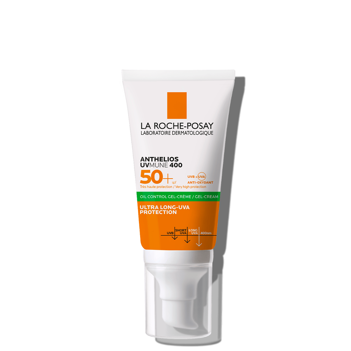 lrp-anthelios-uvmune-400-oil-gel-cream-ap-bottle-packshot-front.png La Roche Posay ANTHELIOS UVMUNE 400 OIL CONTROL GEL CREAM SPF50+ 50ml – Image 1