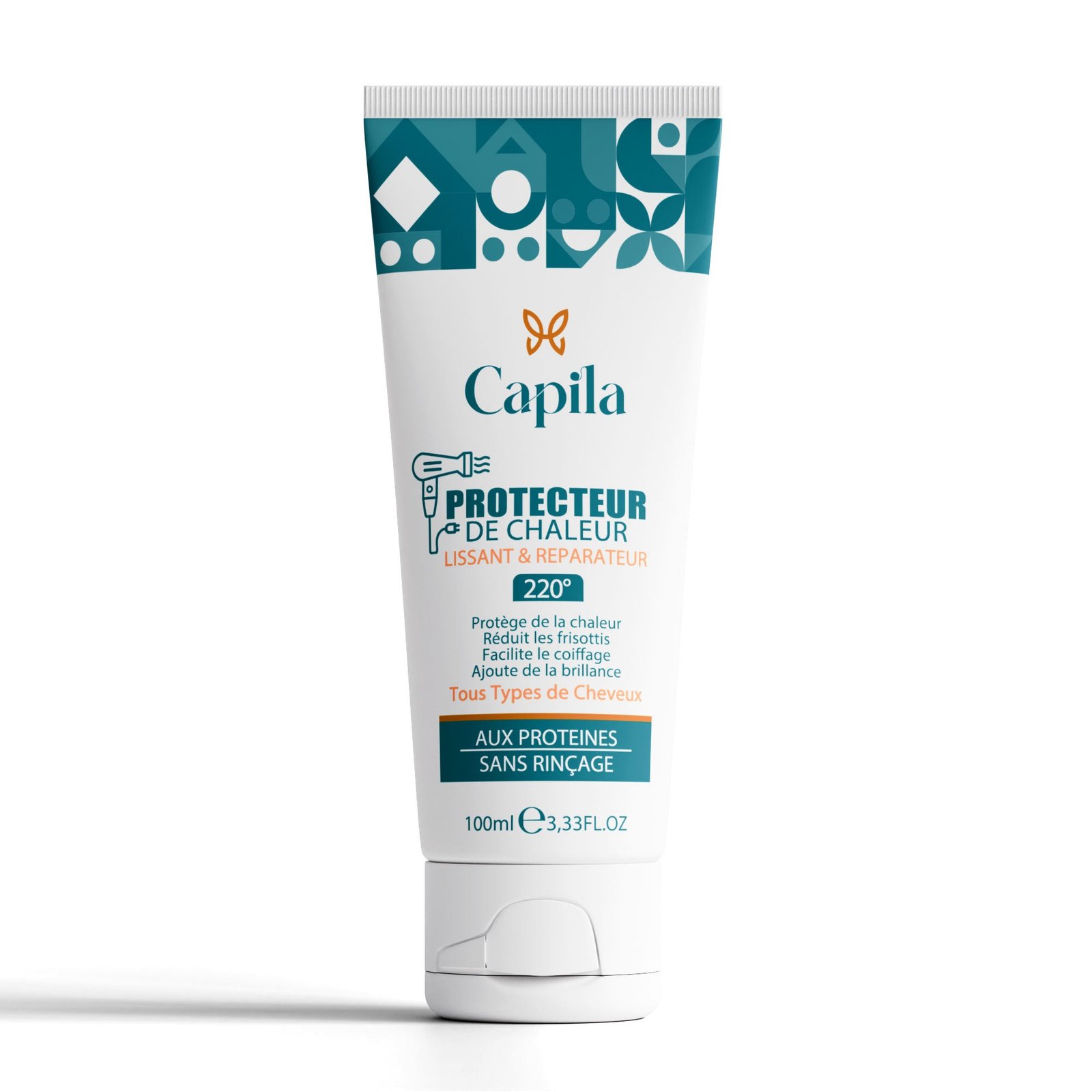 render-tube-02-1.jpg Capila Protecteur de chaleur lissant et reparateur - 100 ML – Image 1