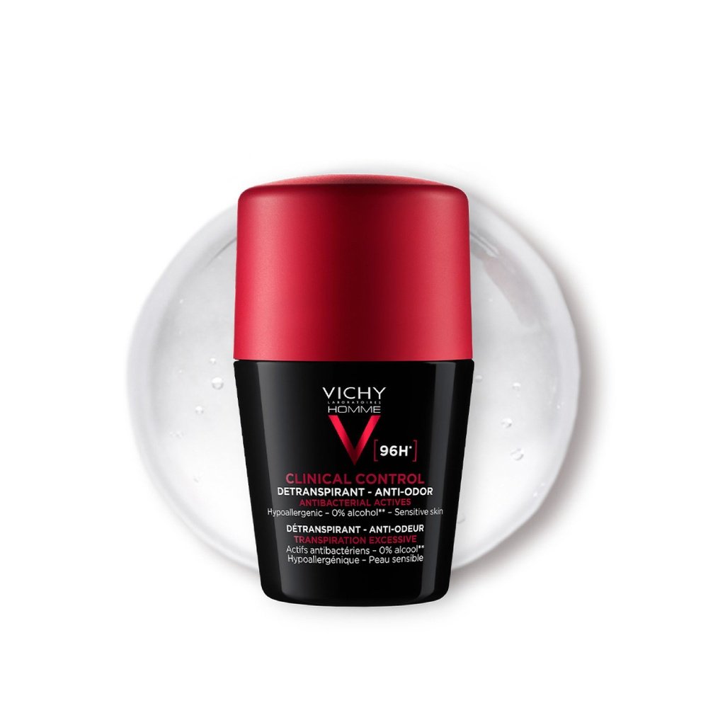 vichy-homme-deodorant-roll-on-clinical-control-detranspirant-anti-odeur-96h-50ml-3.jpg VICHY Homme Déodorant Roll-On Clinical Control Détranspirant Anti-Odeur 96h – 50ml – Image 1