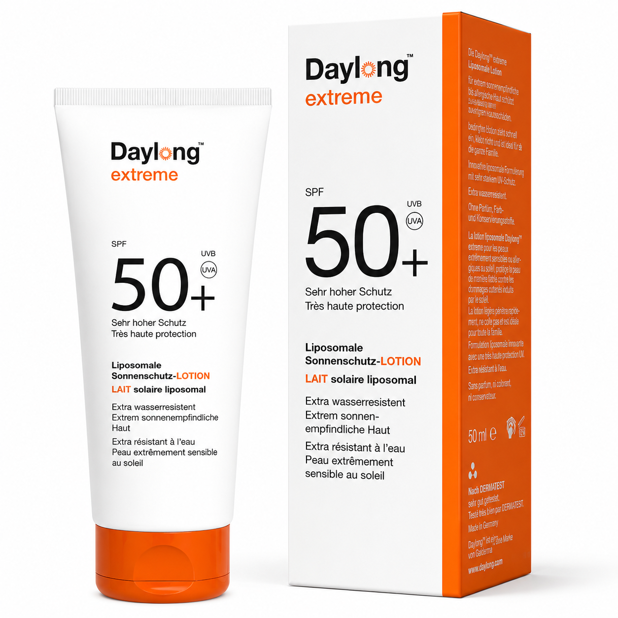 1bd4f730-cd12-484a-91b2-62a52c53432e Daylong Extrême Lotion Lait solaire lipospmal SPF 50+ – Image 1