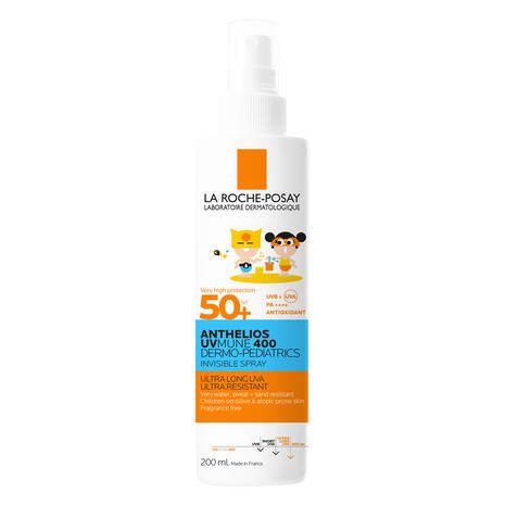 3337875886307_Anthelios-Invisible-Kids-Spray-SPF50+_200ml_01_La-Roche-Posay La Roche Posay Anthelios UVMUNE 400 Dermo Pediatrics spray invisible SPF50+ 200ML – Image 1