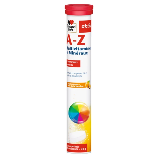 4009932415315_53141_A_Z_comprims_effervescents_15_fr@1.5x.621a2cb5 Doppel hertz A-Z comprimés effervescents Multivitamines et Minéraux Complément alimentaire – Image 1