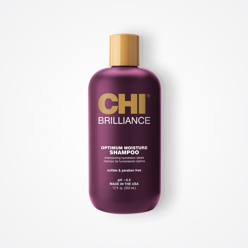 CHIDBOS12 CHI Brilliance Optimum Moisture Shampoo 12oz CHI BRILLANCE OPTIMUM SHAMPOING 355ML – Image 1