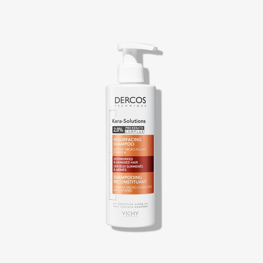 VICHY_DERCOS_KERA_SHAMPOO_250ml VICHY DERCOS SHAMPOOING RECONSTITUANT KERA-SOLUTIONS - CHEVEUX ABÎMÉS 250ML – Image 1