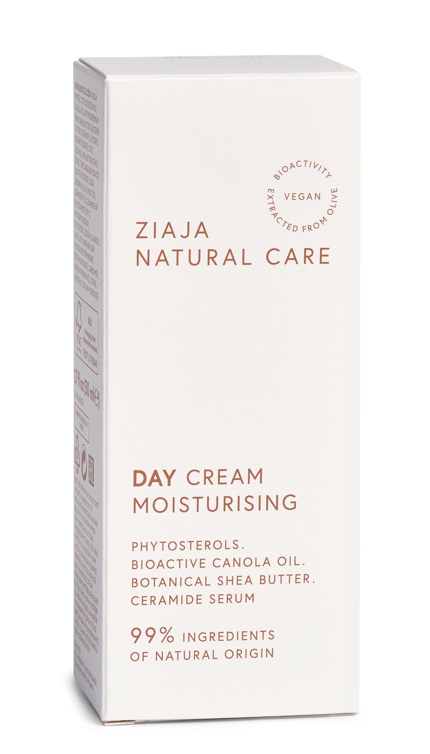 day cream (box) 2360x4130 CMYK ZIAJA Natural Care Crème de jour hydratante 50 ml – Image 1