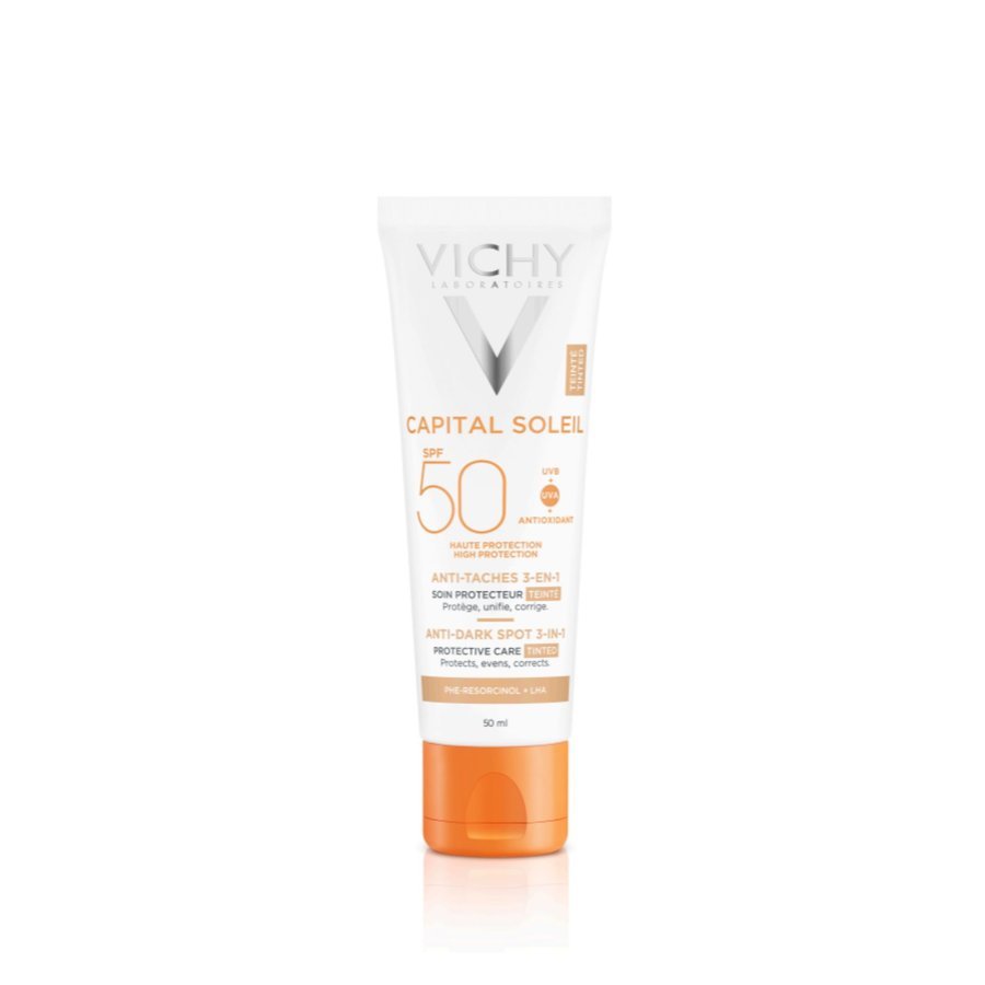 f7966154b4ea8975f86dac5e432285969f133db3 VICHY CAPITAL SOLEIL Soin Anti-taches Teinté 3-en-1 SPF50+ 50ML – Image 1
