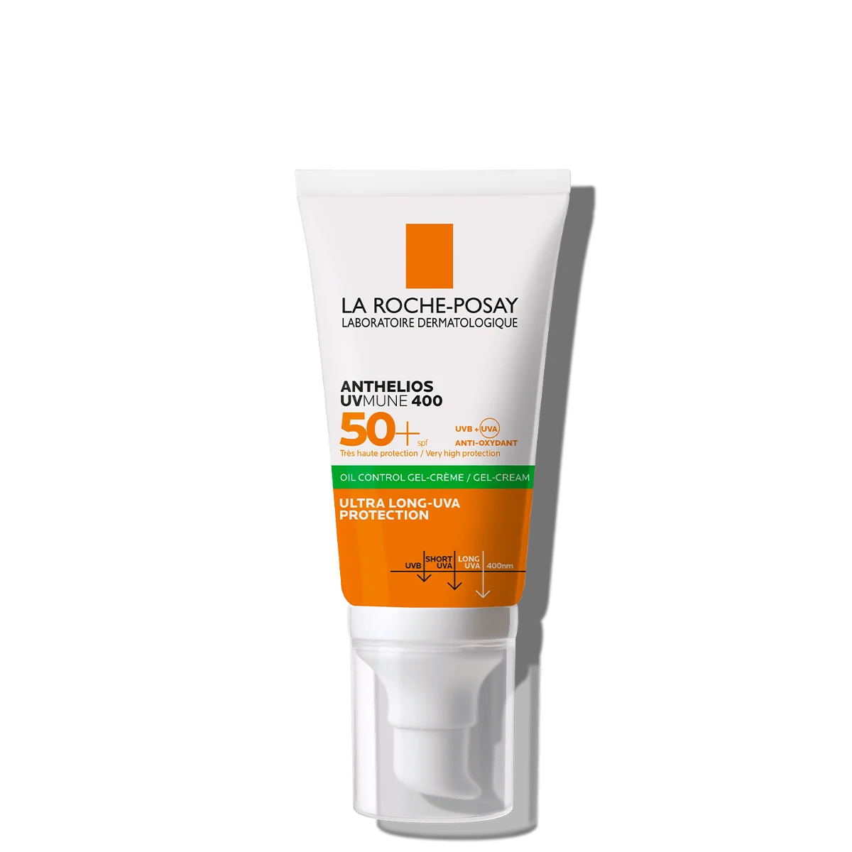 lrp-anthelios-uvmune-400-oil-gel-cream-ap-bottle-packshot-front La Roche Posay ANTHELIOS UVMUNE 400 OIL CONTROL GEL CREAM SPF50+ 50ml – Image 1