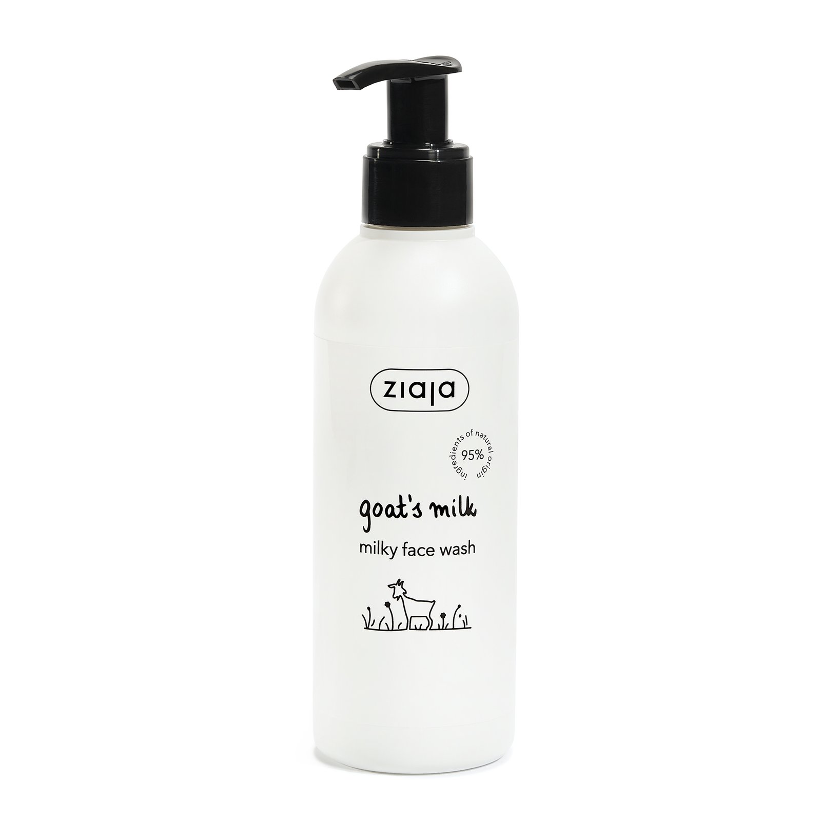 milky face wash 2000x2000 (1) ZIAJA Goat's Milk Lait nettoyant 200 ml – Image 1