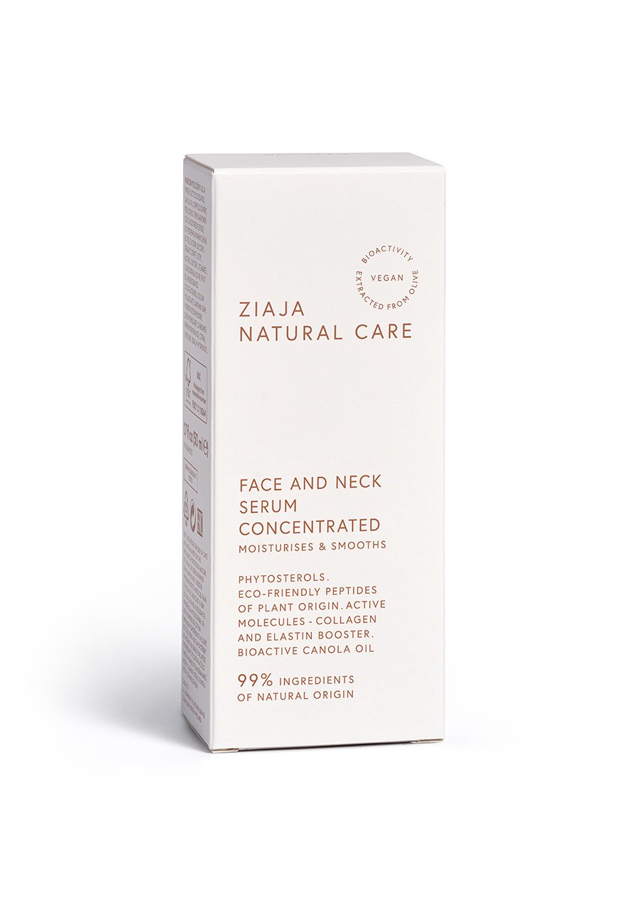 serum (box) 880x1280 (2) ZIAJA Natural Care Sérum visage et cou 30 ml – Image 1